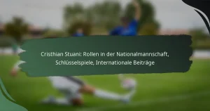 Cristhian Stuani: Rollen in der Nationalmannschaft, Schlüsselspiele, Internationale Beiträge